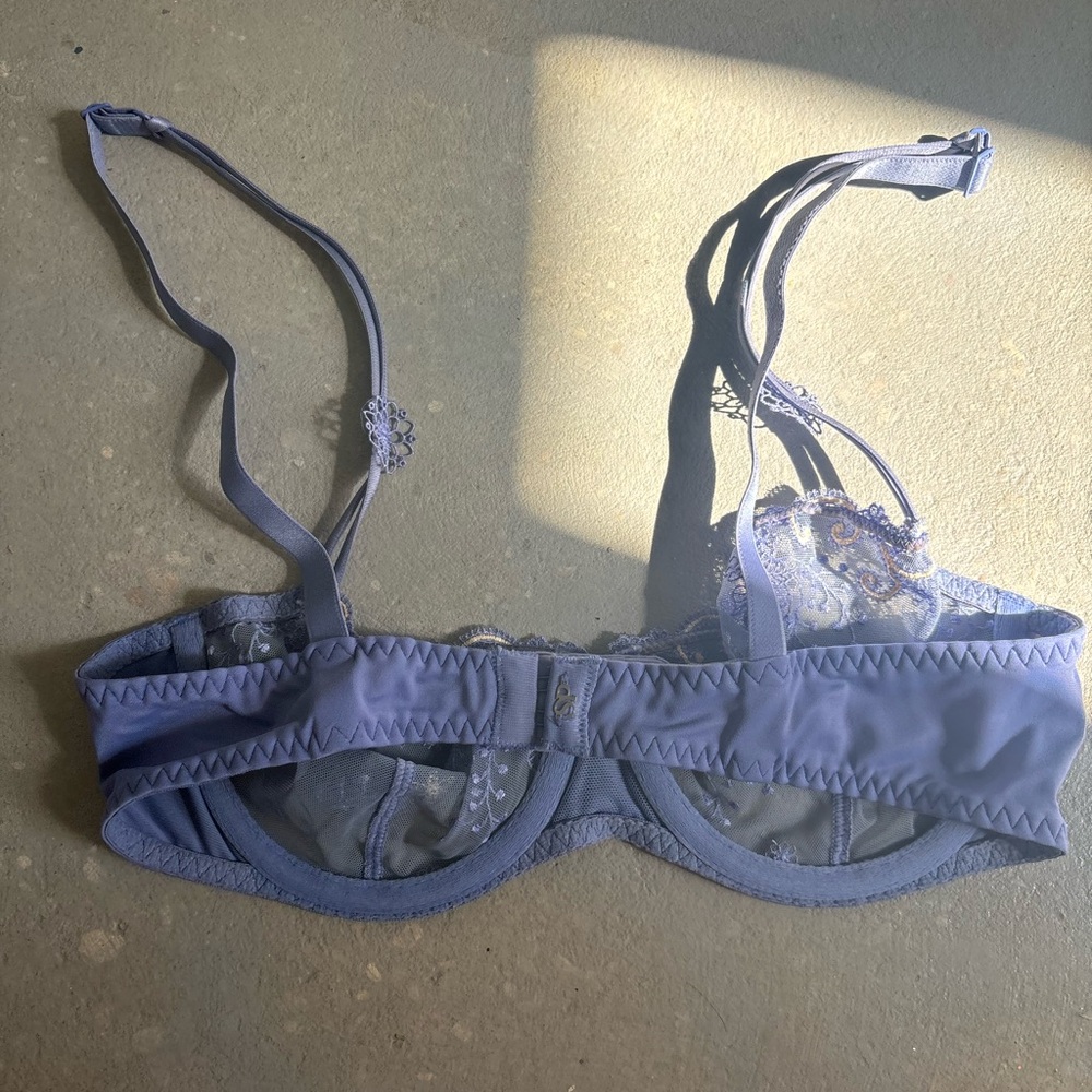 Simone Perele Midnight Blue Embroidered Bra - Picture 3 of 4